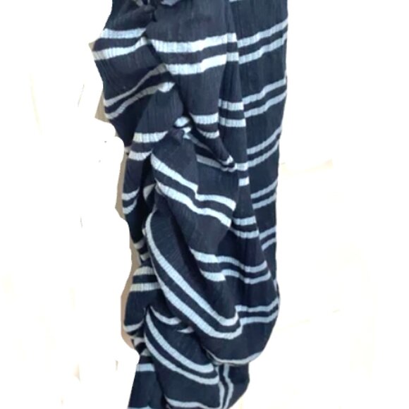 Brand New Women's Sundry Variegated Rib Stripe Racer Tank Dress - Picture 8 of 14